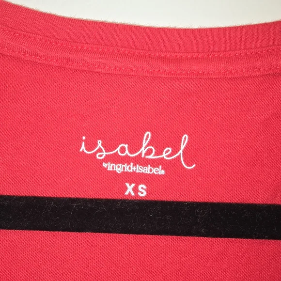 Isabel Maternity by Ingrid & Isabel Red Short Sleeve Tee Size Xs And Xxl Nwt - Picture 3 of 4